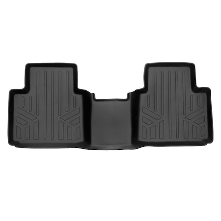 Smartliner Custom Fit 2nd Row Floor Mats Liner for 2022-2023 Mitsubishi Outlander, Black SB0561